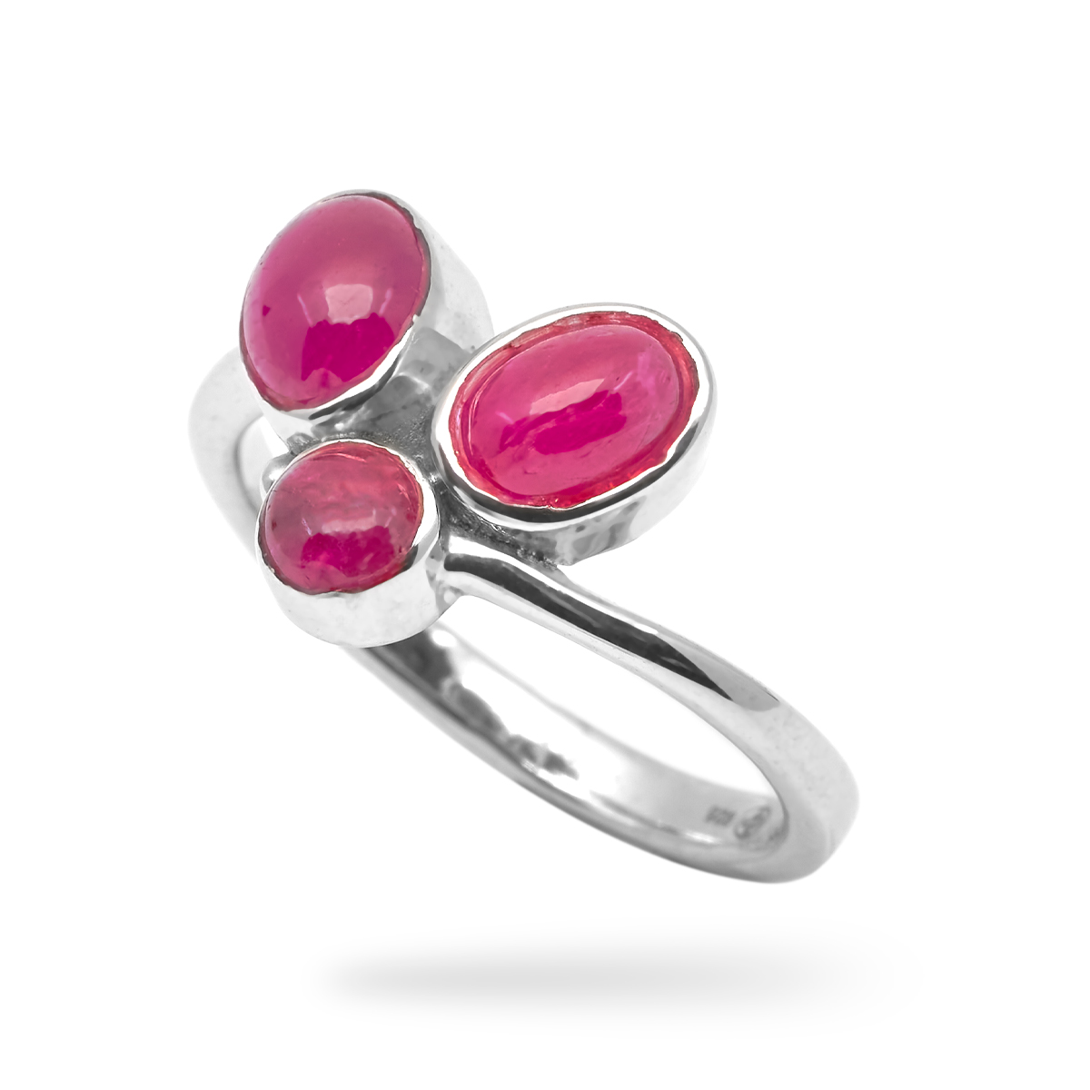 Bague rubis argent Eva